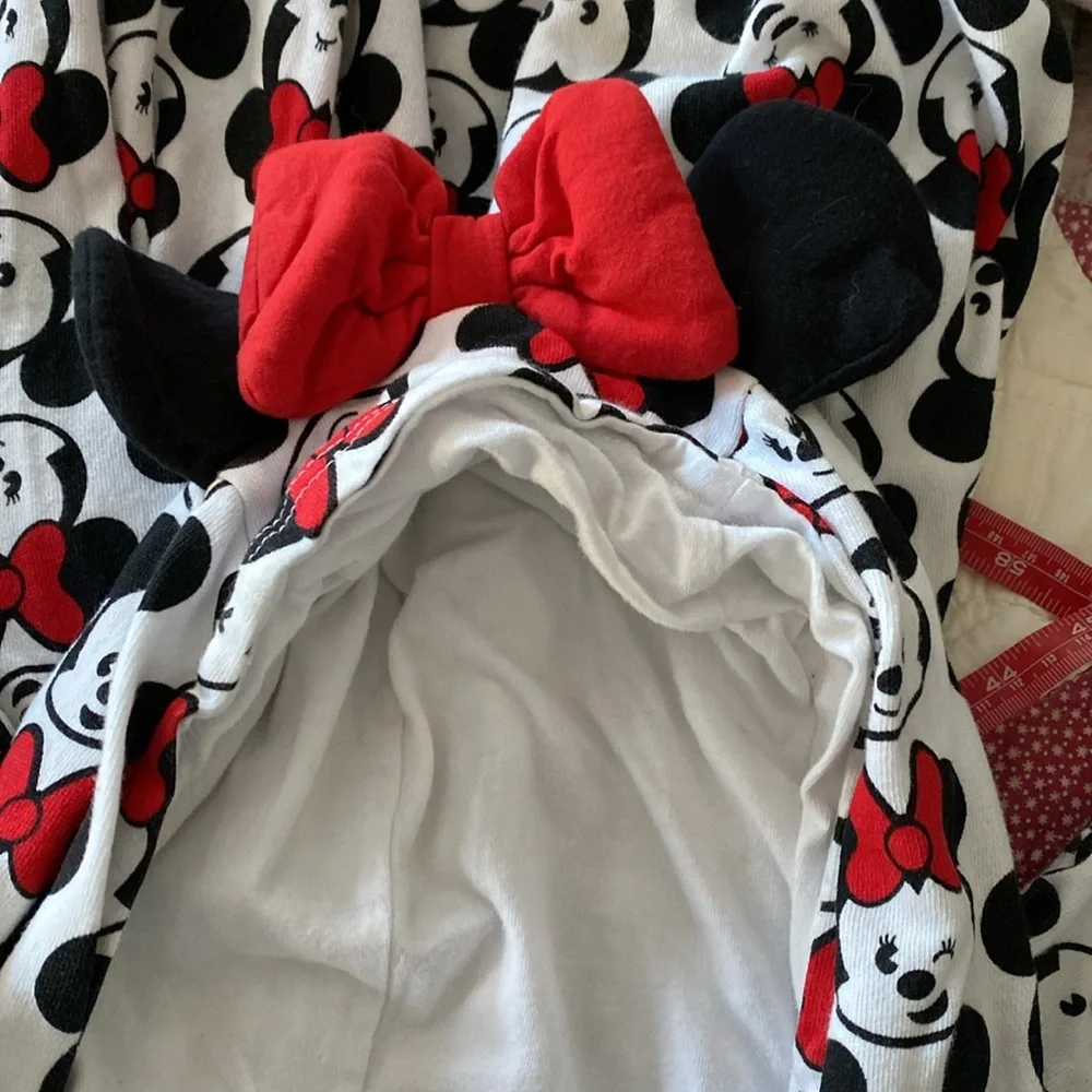 The Disney Store Mickey and Minnie Pajama Onesie - Size Medium - EUC - Picture 9 of 12